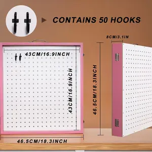 BOOXMIMI Jewelry Display Selling Stand - Wooden Earring Holder & Organizer Rack for Vendors - Durable & Aesthetic Showcase Box for Earrings and Other Jewelry - Perfect Craft Fair Display Solution