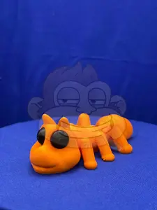 Ant flexi - Ant Flexi  - 3D Printed - Flexie  - Orange Ant