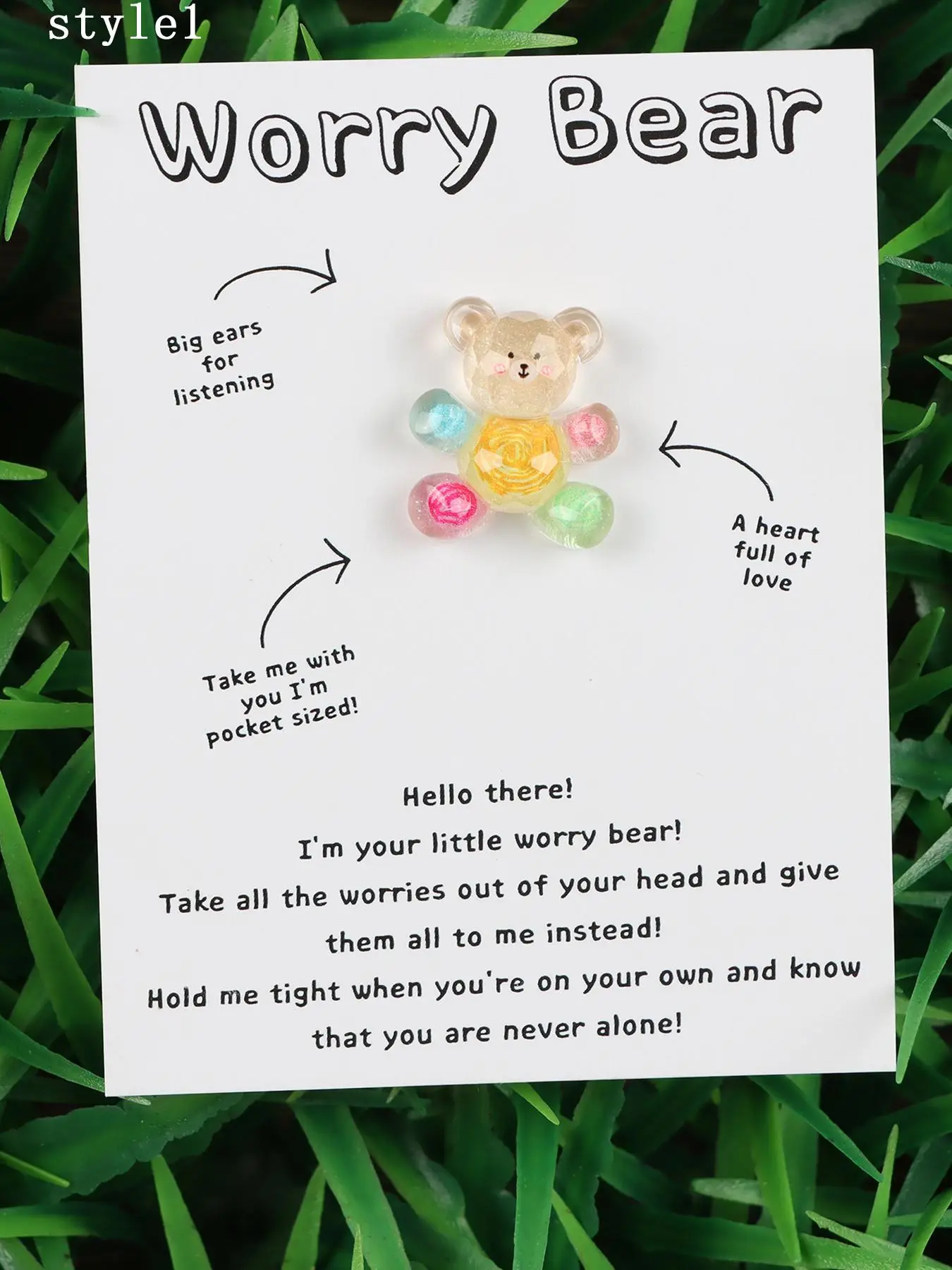 Cute Bear Design Resin Charm, Fashionable Jewelry Accessories for Women & Girls, Trendy All-match & Exquisite Jewelry for Birthday Gift, Trendy Jewell