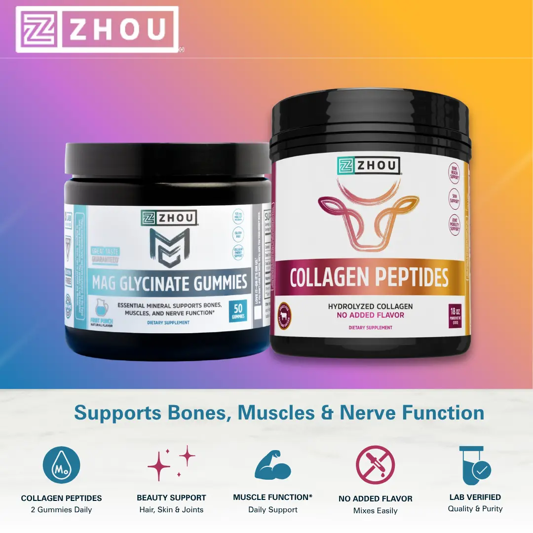 Rest, Repair, & Radiate Bundle - Mag Gly Gummies + Collagen Peptides Powder