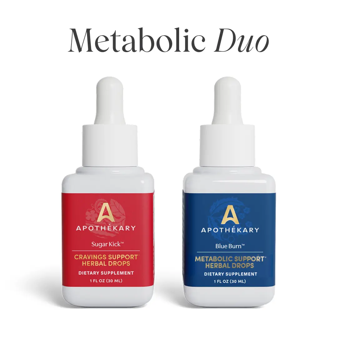 Apothékary Metabolic Duo - Metabolic + Normal Blood Sugar Support Herbal Drops* | Made in the USA Apothékary Metabolic Duo - Metabolic + Normal Blood Sugar Support Herbal Drops* | Made in the USA