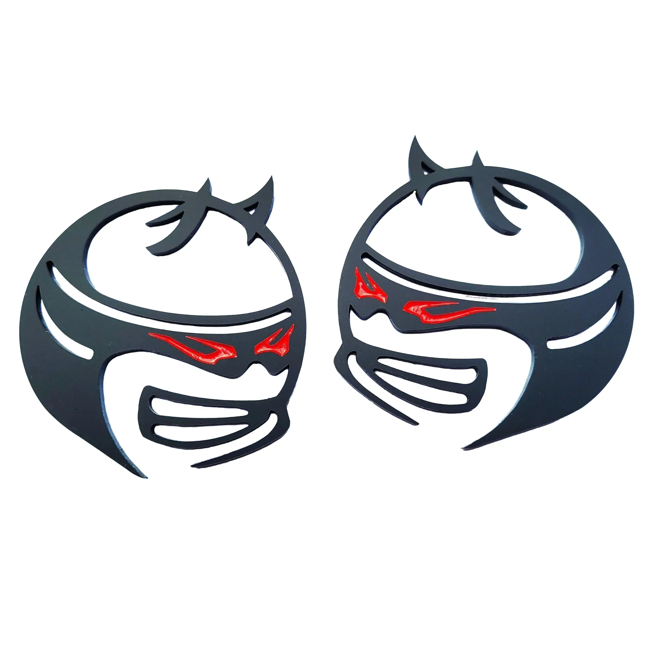 2x Custom Fender Emblem Badges Redeye for Scat Pack Dodge Challenger Charger SRT