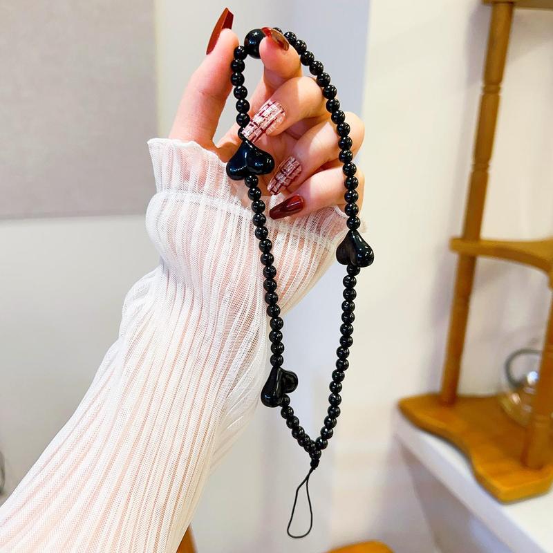 Beaded Phone Chain, Creative Design Mobile Phone Charm, Decorative Hanging Strap for Phone, Cell Phone Sling