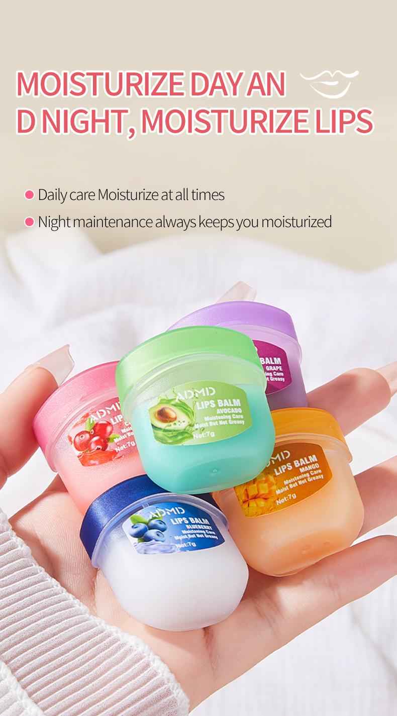 Fruit flavored lip glosses, night lip balms,lip balm,colorless lipsticks, and moisturizing and nourishing lip masks, suitable as party gifts and seasonal gifts, are small and convenient