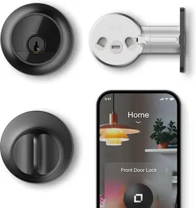 Level Lock Pro - World’s Smallest, Fastest, Innovative Smart Lock - Matter-Over-Thread Deadbolt Plus Apple Home Key - Keyless & Remote Access via Apple, Alexa, Google Home, SmartThings (Matte Black)