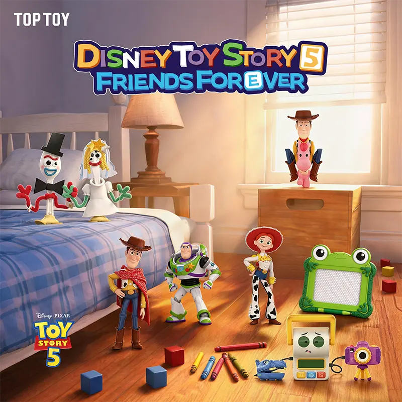 TOPTOY Disney Toy Story 5 Friends Forever Series Blind Box Collectible Action Figure, Cute Figurine Collectibles, Desktop Ornament, Birthday Gift, Summer-Themed Toy & Hobby Item tiktokshopbacktoschool