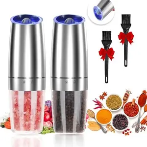 Automatic Gravity Salt & Pepper Grinder Set