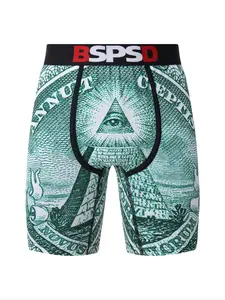 1Pcs Men's Underwear Boxers Sexy Funny Print Boxershorts Men's Inner Panties Breathable and Sweat-Wixking Underpanties Boxers Briefs Trunks Soft Stretch Briefs