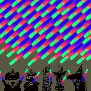 19pcs 3-Mode Flashing LED Light Sticks - Vibrant Neon Colors, Long-Lasting Battery-Powered Party Lights for Christmas,Weddings, Birthdays, Concerts, Halloween