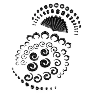 Ear Stretching Kit, Including Acrylic Taper and Plug, Helix Pierced Ring, Body Piercing Jewelry Set, Fashion Accessories for Women & MenGift