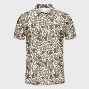 Deer Camo Golf Polo Shirt Men’s Hunting Gift for Men, Casual Style, Fresh Styles, Updated for Today
