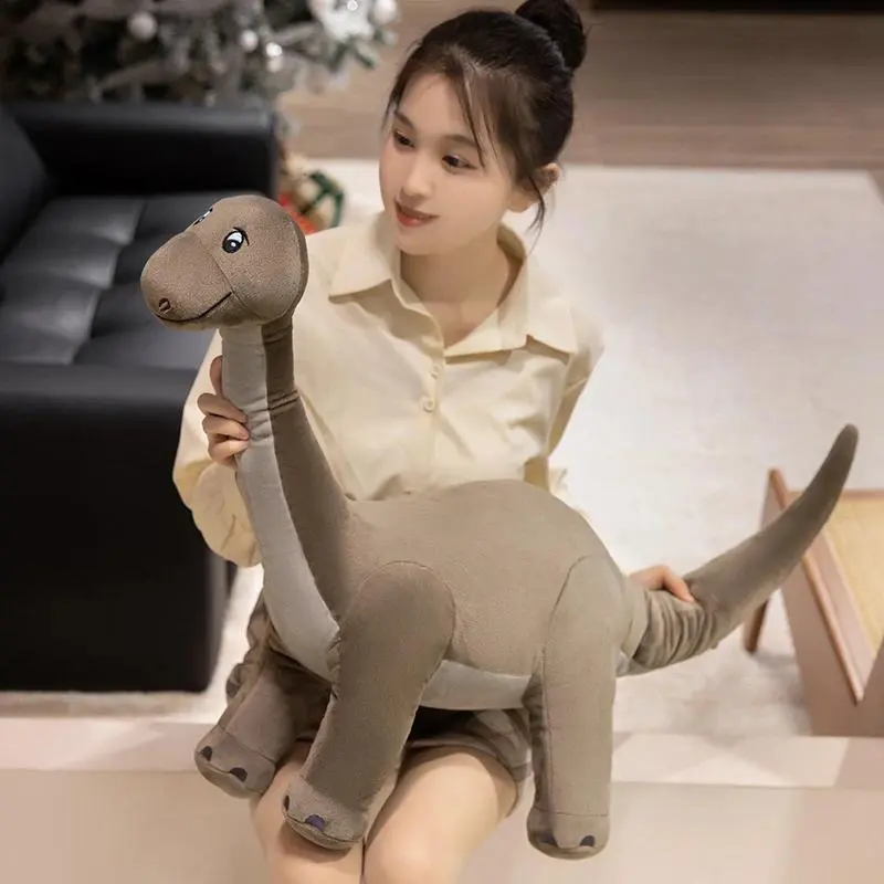 Fierce Jurassic Dinosaur Plush Toys Lifelike Triceratops  Stegosaurus Tyrannosaurus rex Doll Funny Kids Game&Teaching Props