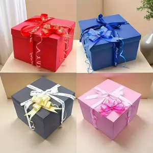 Multi-Layer Flip-Top Surprise Gift Box, DIY Photo Album Design, Strong Storage Function, Perfect for Birthday Valentine's Day Christmas