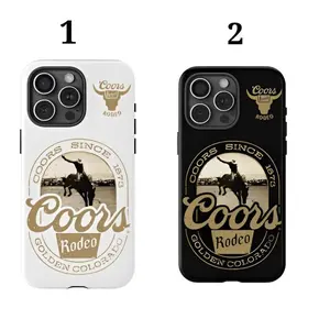 Coors Rodeo Vintage Western Design Featuring Classic Coors Logo and Rodeo Scene Tough Phone Cases