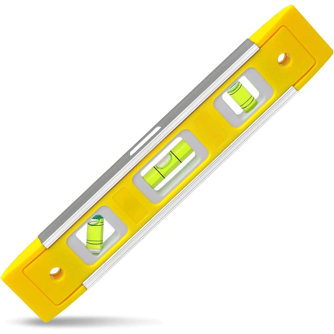 9 Inch Torpedo Level,  Box Level with 45?/90?/180? Bubbles, Shock Resistant Bubble Level Tool for Measuring
