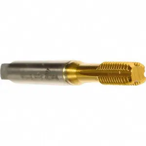 Bottoming Type Thread Forming Tap - 5/16-24 UNF, 3BX Fit Class, High-Speed Steel-E, Titanium Coated, 3.5433" OAL, EMUGE-FRANKEN Series BU591410.5044