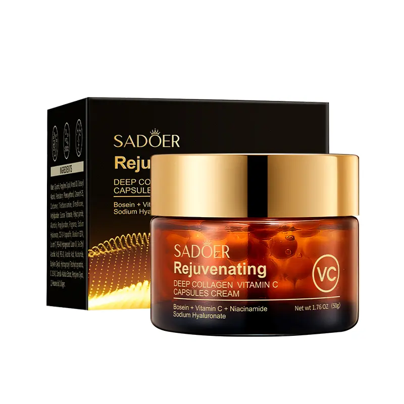 Korean Collagen Brightening Cream | Vitamin C Glow Moisturizer for Firm, Radiant & Hydrated Glass Skin