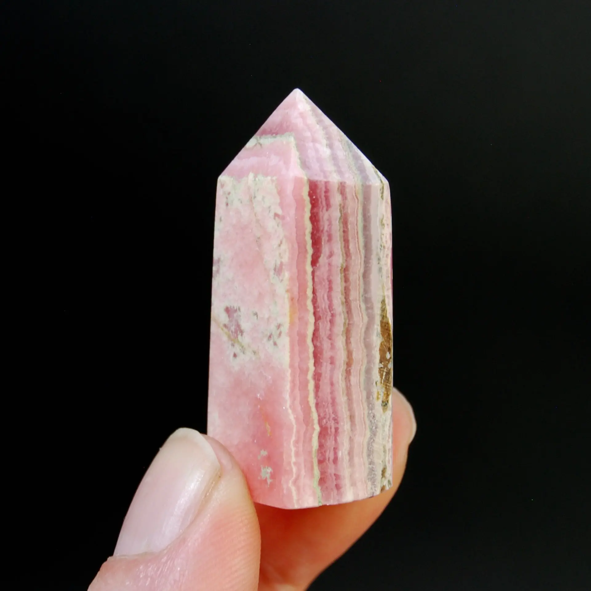 1.75in 23g Rhodochrosite Crystal Tower, Genuine Rhodochrosite Gemstone, Argentina