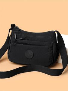 women's solid color fanny pack, fashionable multi-pocket zipper crossbody bag for daily used, casual trendy versatile high-quality daily commuting bag