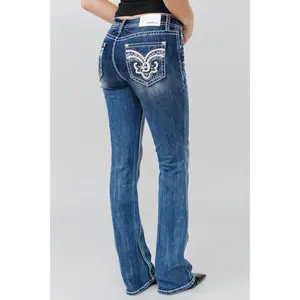 G Embroidery Bootcut Jeans