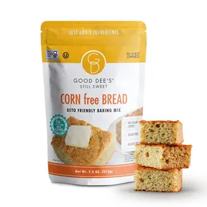 Good Dee’s Corn Bread Baking Mix - Light & Fluffy Bake it & enjoy it | Grain-Free, Sugar-Free, Gluten-Free, Wheat-Free, and Low Carb (7.5 Oz) Nata