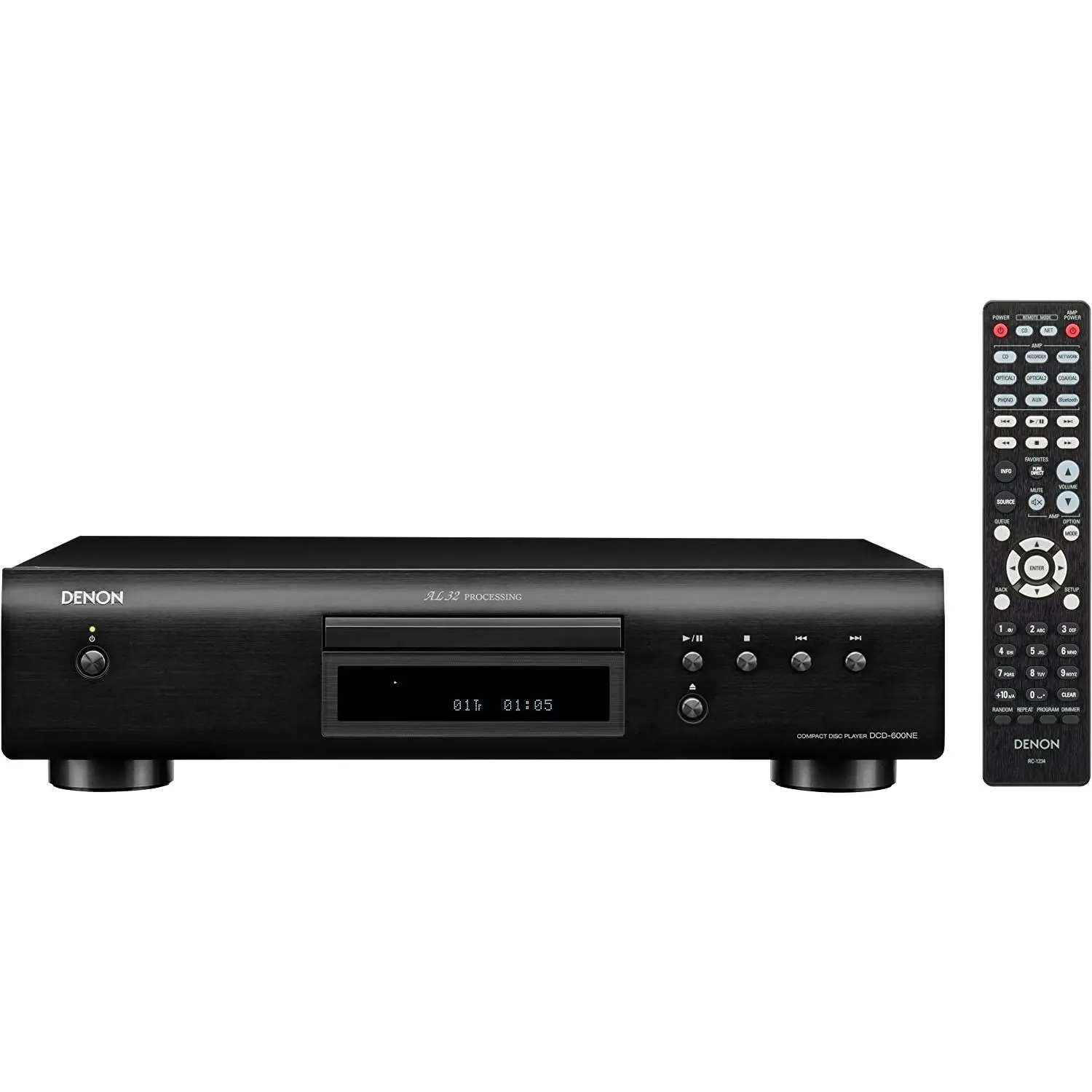 Denon DCD-600NE Single-Disc CD Player - Hi-Fi Digital Audio Player for Hi-Fi Enthusiasts, with Remote Control, RCA & Optical Toslink Connectivity