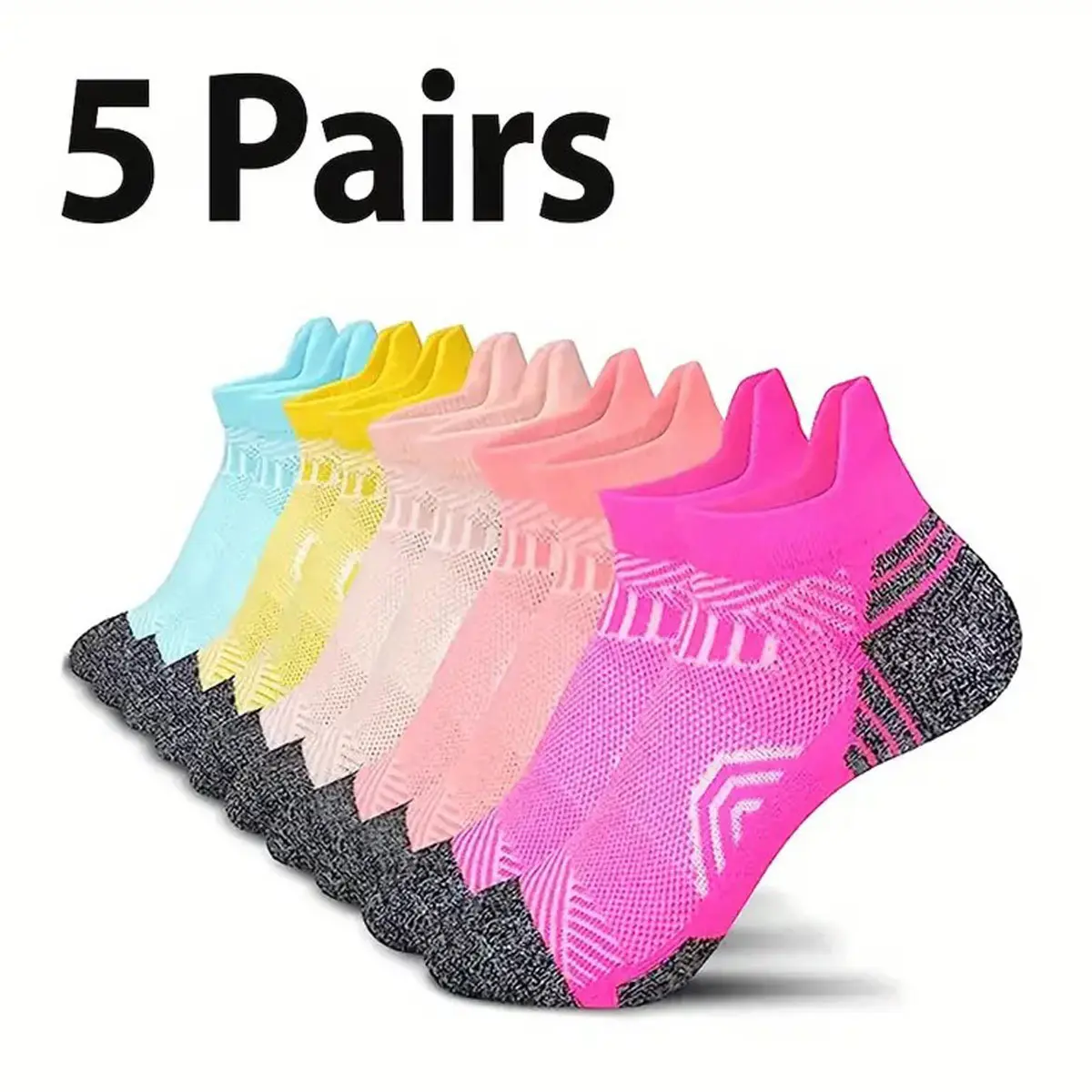 Men's and women's professional sports socks, quick-drying, breathable, soft and comfortable, wear-resistant and non-slip fitness running and cycling soccer grip sport sock