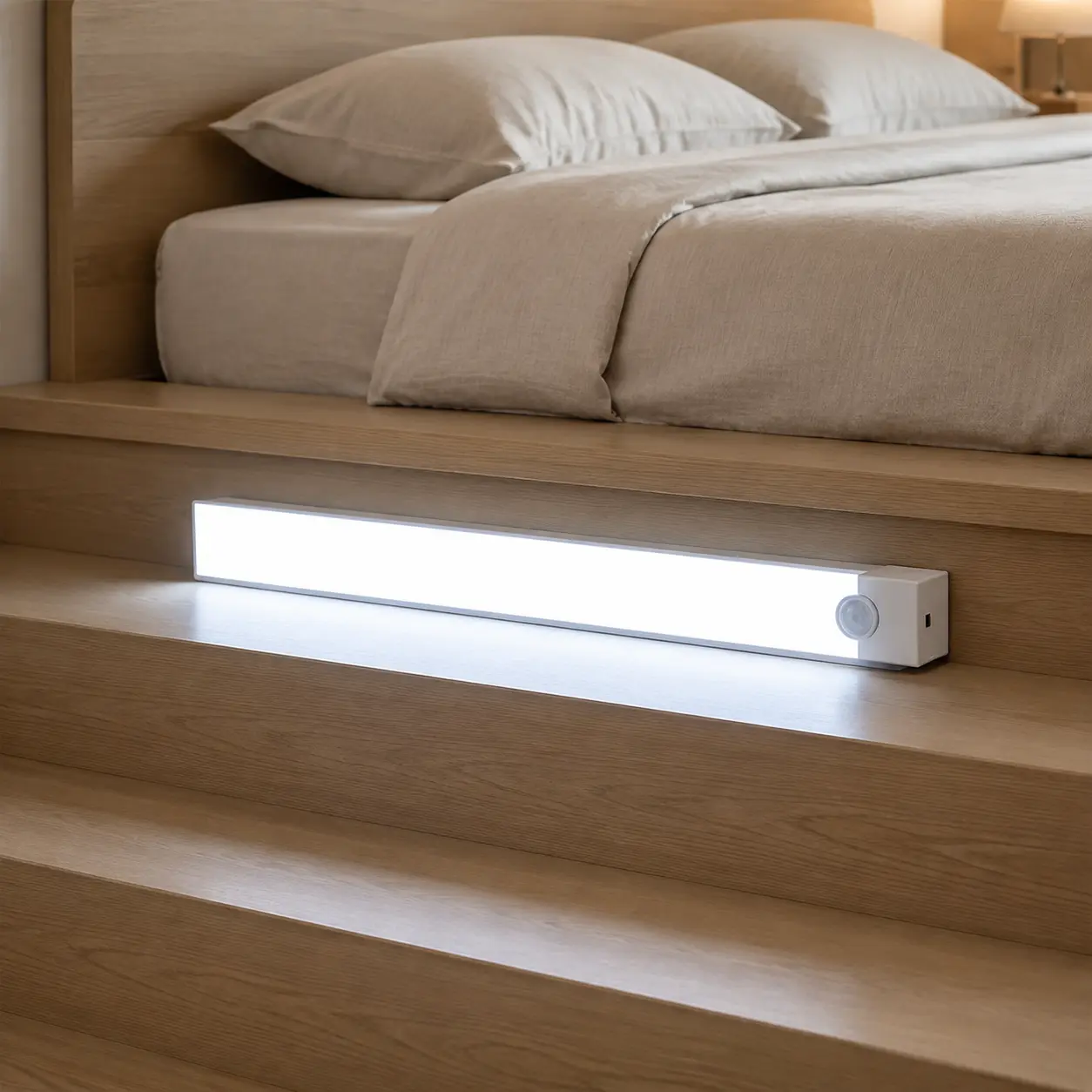 Rechargeable Under Cabinet Lights , Wireless LED Closet Lights, Magnetic Stick On Lights for Kitchen Counter Cabinet, Pantry, Wardrobe, Stair, Battery Operated Motion Sensor Lights, USB Charging Under Counter Lighting, Home Kitchen Storage Lights