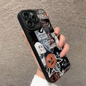 Creative Skull & Pumpkin Pattern Phone Case, Anti-drop Decorative Phone Protector Cover, Shockproof Phone Cover, Phone Accessories Compatible with iPhone Series, Halloween Casing