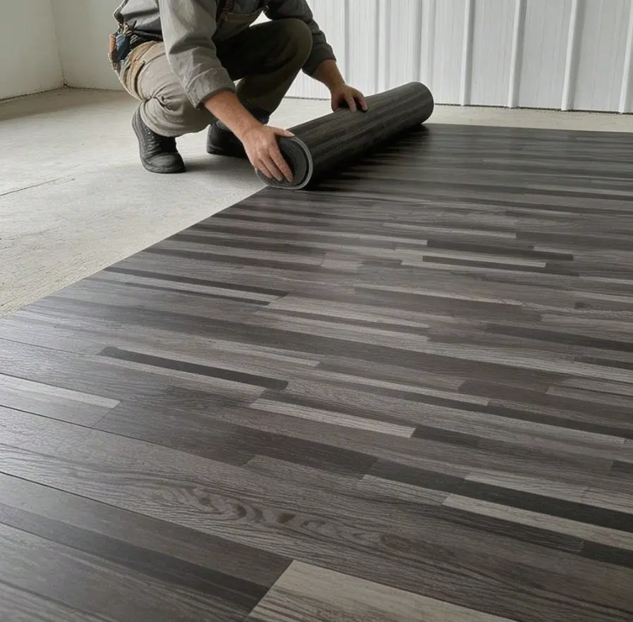 Dark Gray Wood Grain Self Adhesive Wallpaper Waterproof Removable Floor Sticker Dark Gray Wood Grain Self Adhesive Wallpaper Waterproof Removable Floor Sticker