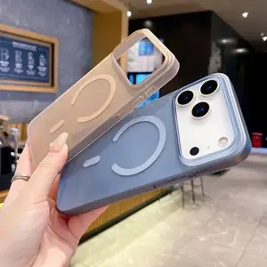 Ultra Thin Matte Clear For Magsafe Case For iPhone17Air 17 16 15 14 13 12 Pro X S Max Plus XR Magnetic Wireless Charge Cover