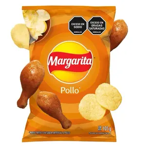 Frito Lay Papas de Pollo Margarita 105g - Chicken Flavored Potato Chips - Crispy Texture