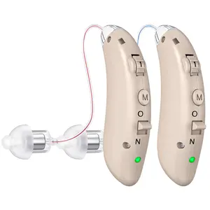 Foahinio Wireless Behind-the-Ear Hearing Aid - Digital Noise Reduction, Invisible Design, Magnetic Charging Case, Sound-Enhancing Healthcare Assist Amplifier Device