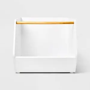 Kids' Stackable Laminate Storage Bin White - Pillowfort