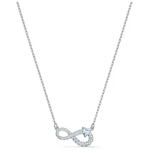 Swarovski Swarovski Infinity Necklace - White - Rhodium Plated 5520576