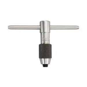 Starrett 7/32 to 7/16" Tap Capacity, T Handle Tap Wrench 2-1/2" Overall Length 50428