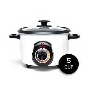 Pars Automatic Persian Rice Cooker - Tahdig Rice Maker Perfect Rice Crust, 5 Cup