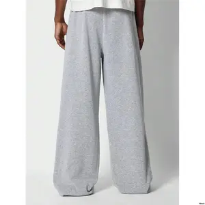 SUMWONExtraWideLegPleatedAthleticSweatpantsRelaxedStreetwearLoungePantsOversizedCasualWorkoutWinterComfortJoggerBottoms