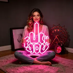 Wort Geste LED Schild Leuchtreklame für Wand Rosa LED Neon Sign Buchstabe Neon Schild Bar Leuchtschild für Schlafzimmer Party Pub Game Zone Dekoration