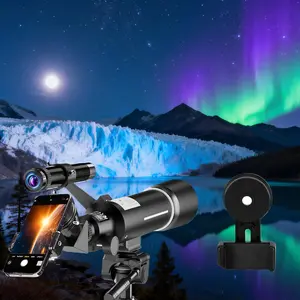 Personal Deep-Space Recon Platform, 70mm/500mm Telescope System, Chart Moon Craters, Resolve Jupiter Moons, Frame Star Clusters with Phone