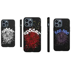 Sp5der 555 Case, Sp*der Hypebeast Tough Phone Cases Cover Cellphone Aesthetic Protection, Suitable for iPhone 17/16/15/14/13/12/11 Pro Max/Plus and  Samsung Galaxy S23FE/22/23/24/25