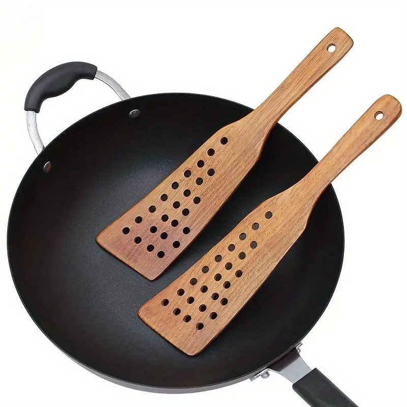 Wooden Spatula, 1 Count Non-stick Wooden Turner, Durable Slotted Spatula for Easy Flipping, Essential Kitchen Gadget, Wooden Cooking Tools Utensils, Kitchen Utensils Gadgets