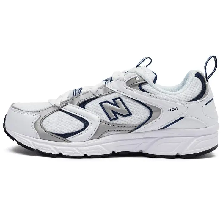 Men's New Balance 408 Casual Sneaker - Munsell White Natural Indigo Casual Trainers, Lace-Up Closed Athletic Footwear for Everyday Wear