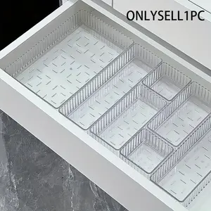 Acrylic Drawer Organizer, Cosmetic Storage Box, Desktop Makeup Tray, Skincare Sorting Rack, Multi-Compartment Container
