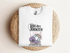 Personalized Rita and Janet's Driving School Sweatshirt, Janet and Rita Shirt, Bluey Grannie Shirt, Bluey Back to School Shirt, Bluey Birthday Shirt, Bluey Cartoon Shirt, Bluey Toddler Merch Shirt, Here Come Grannies T-Shirt, Gift for Her KAYC