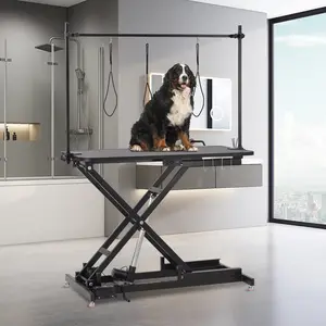 Electric Dog Grooming Table Heavy Duty 47", Height Adjustable Pet Grooming Table with Arm, 264LBS Capacity, Anti-Slip Top & Tool Organizer, for Home/Professional Use