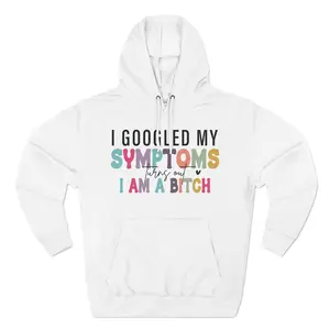 Snarky I'm a Bitch Fleece Hoodie, Sarcastic Sweater, Funny Graphic Pullover, Sassy Jumper, Cool Hooded Top