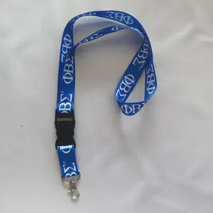 Phi Beta Sigma Fraternity Lanyard – Blue & White Greek Letter