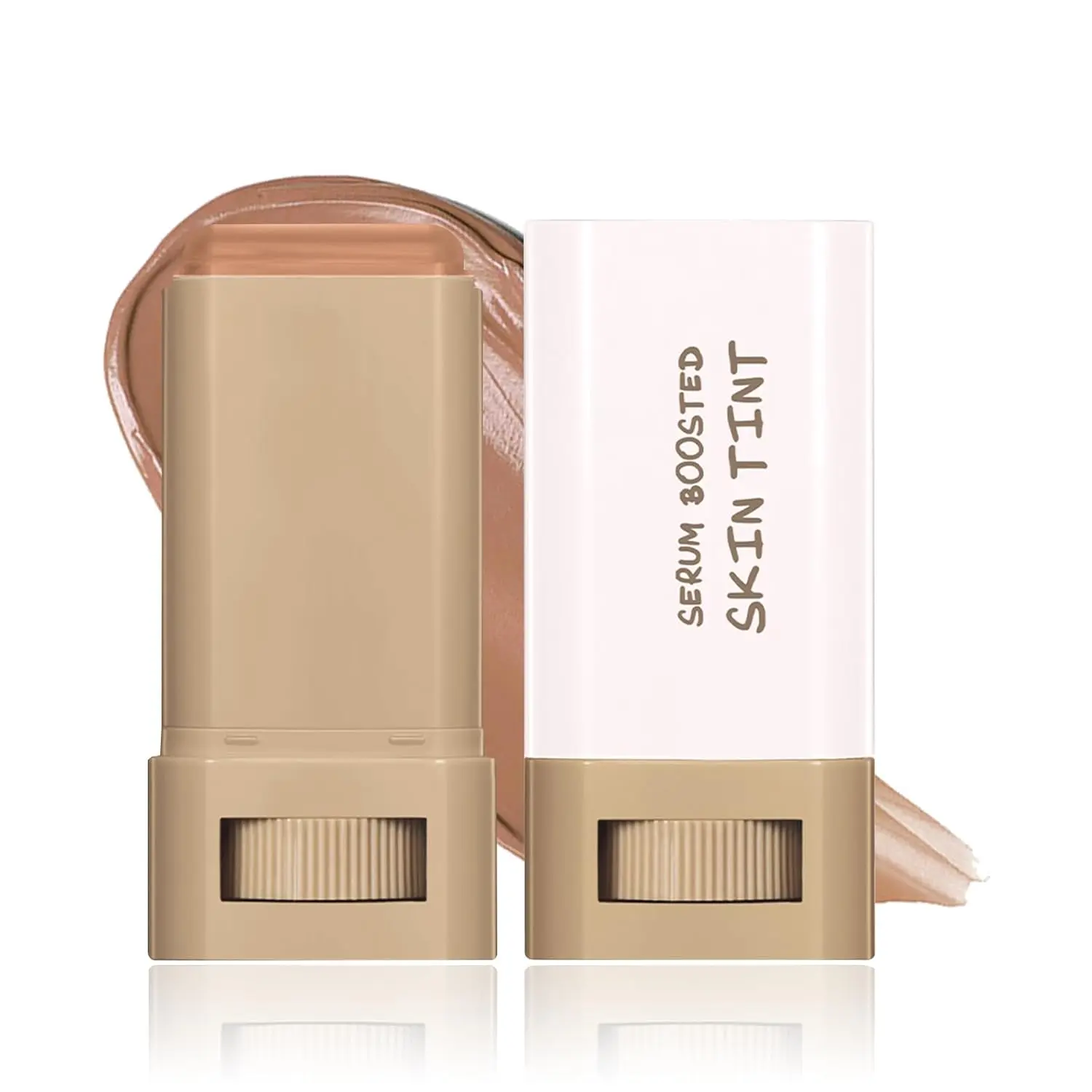 Splendor serum boosted skin tint balm,Vitaliq Skin Tint Stick, Solid Moisturizing Lightweight Foundation Stic for Face Makeup with Skin-Loving Ingredients, Easily Blends into Face velvet  cover