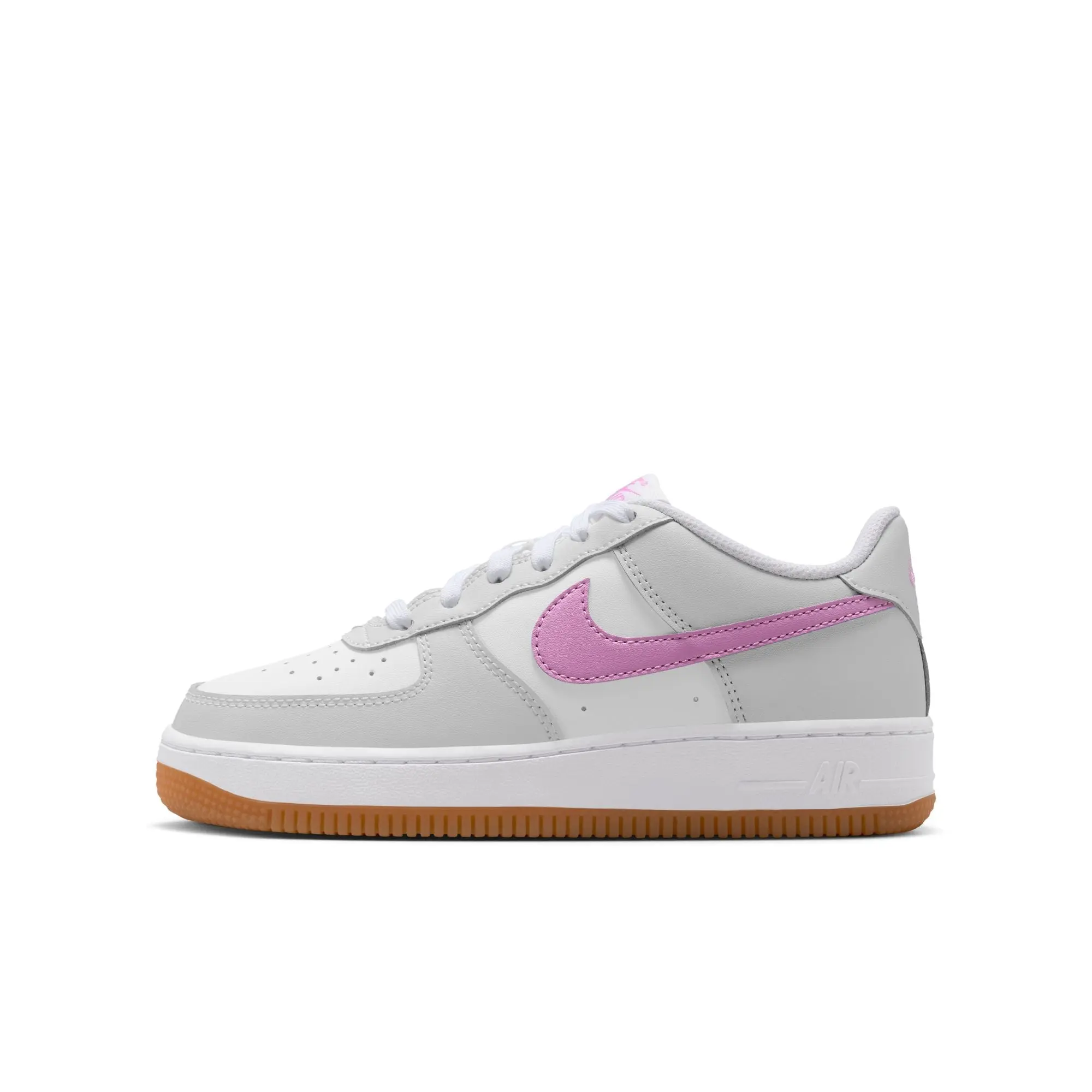 Nike Air Force 1 Iconic Classic Basketball Shoes for Kids - Lace-Up, Durable Laces, Comfortable Fit, Leather-Rubber Construction